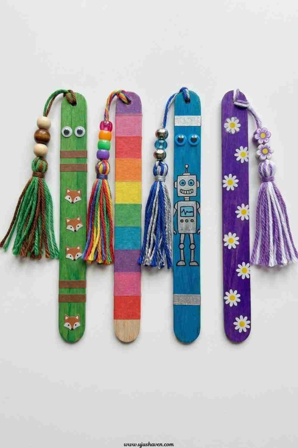 Popsicle-Stick-Craft-Stick-Bookmarks