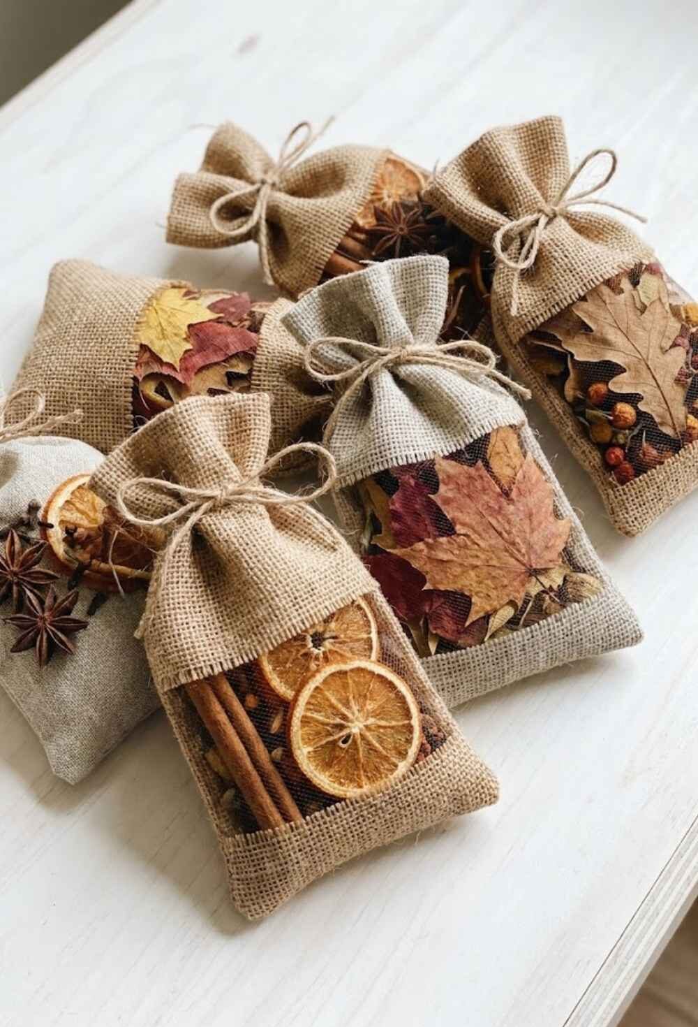 Dried-Leaf-and-Spice-Sachets-Fall-Leaf-Crafts-for-Adults.