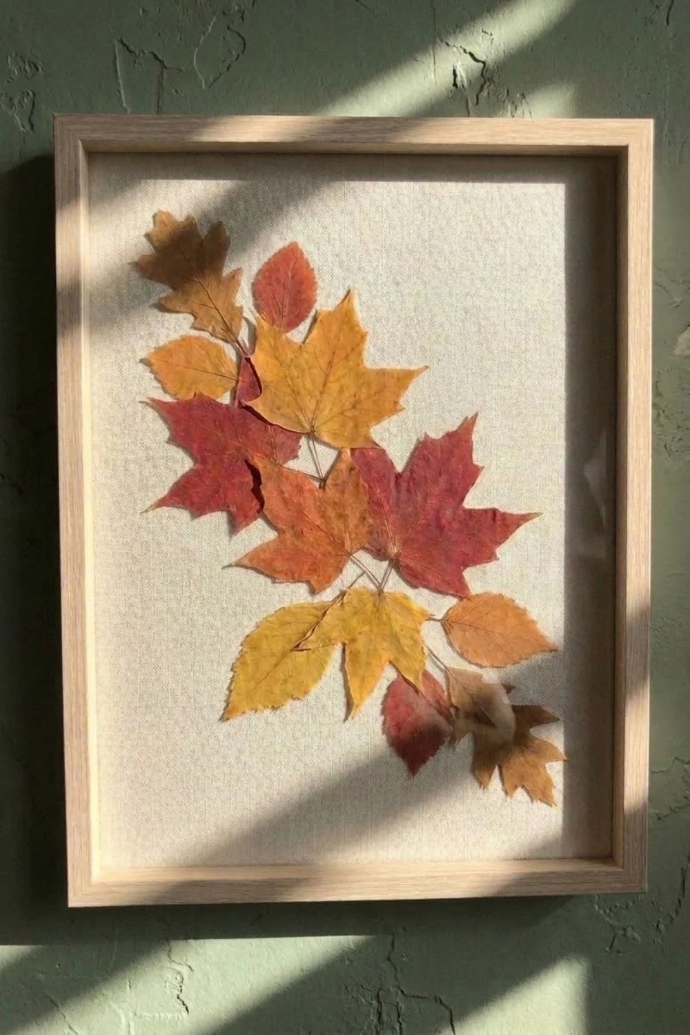Framed-Pressed-Leaf-Art