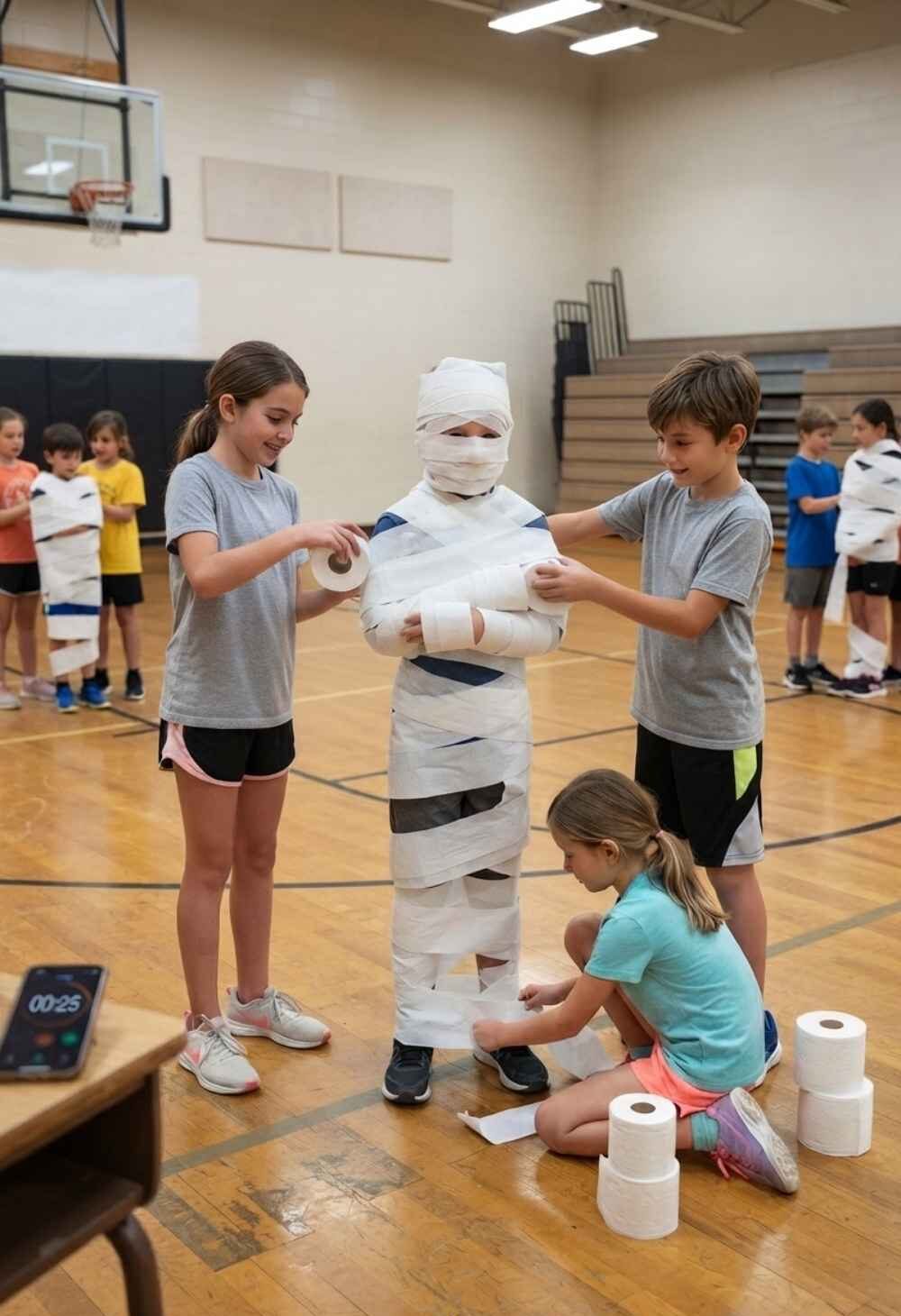 Mummy-Wrap-Relay