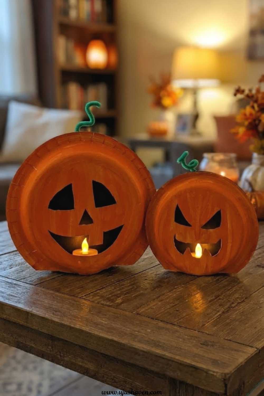 Paper-Plate-Jack-O-Lantern-Easy-Dollar-Tree-Halloween-Crafts