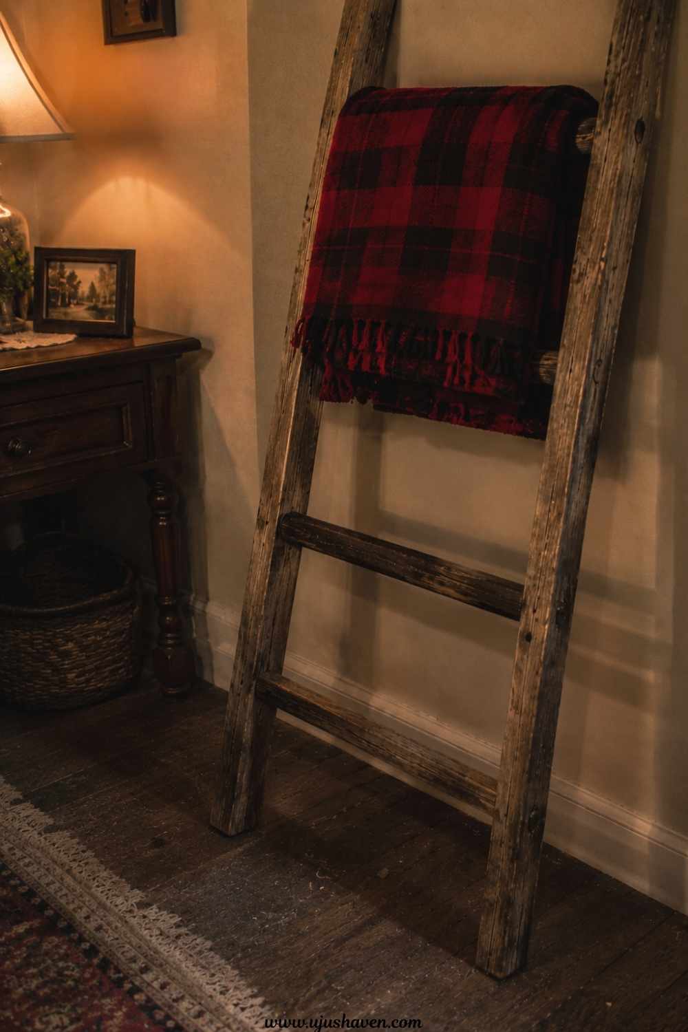 Rustic-How-to-Style-a-Blanket-Ladder-in-the-Living-Room