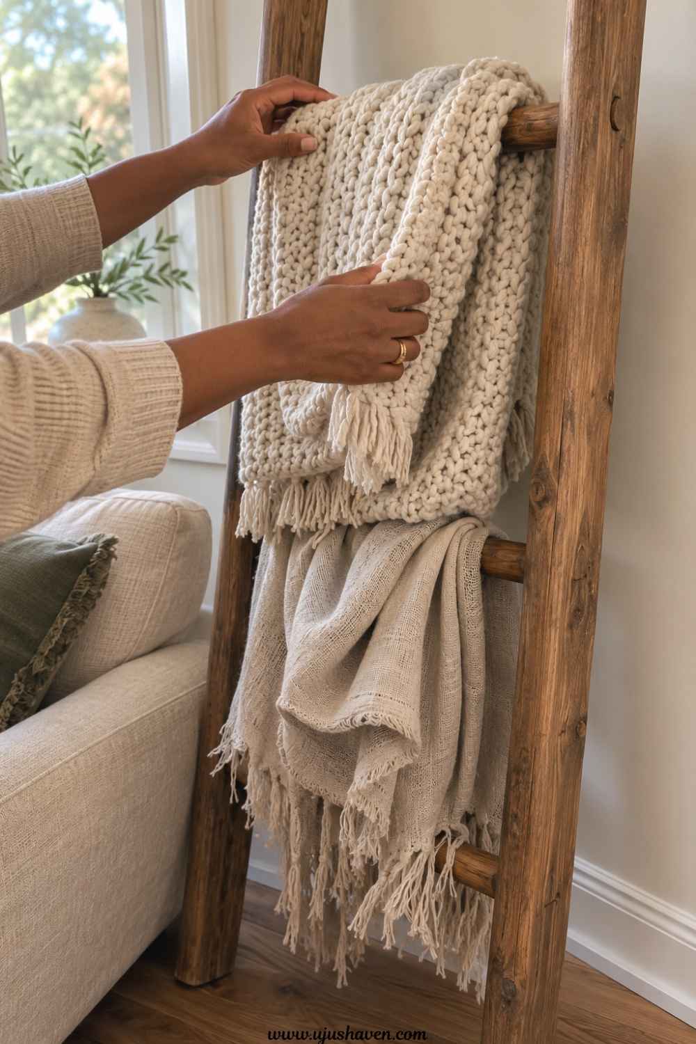 The-Simple-Formula-for-Styling-a-Blanket-Ladder-Like-a-Designer.