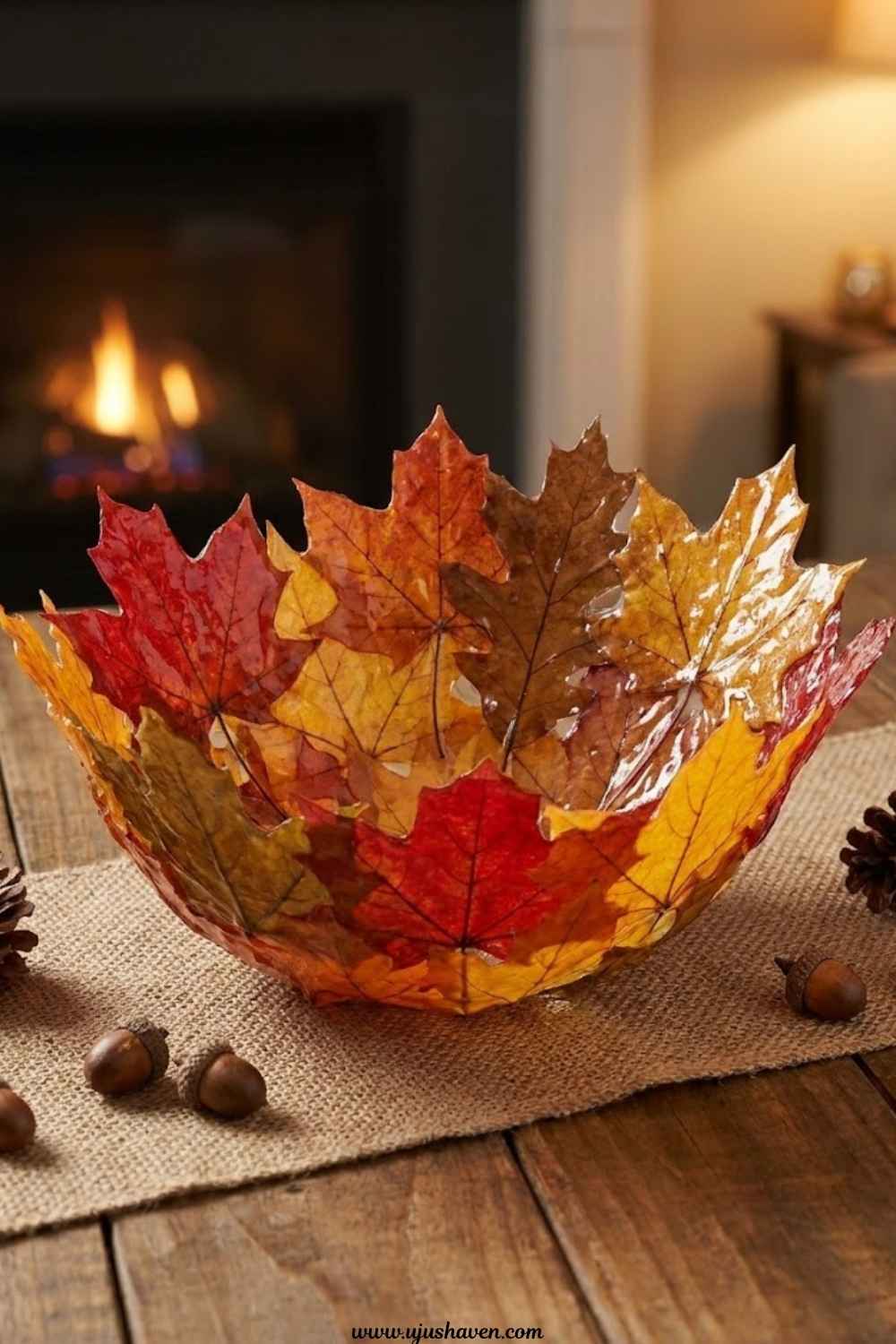 Wax-Dipped-Leaf-Centerpiece-Bowl.