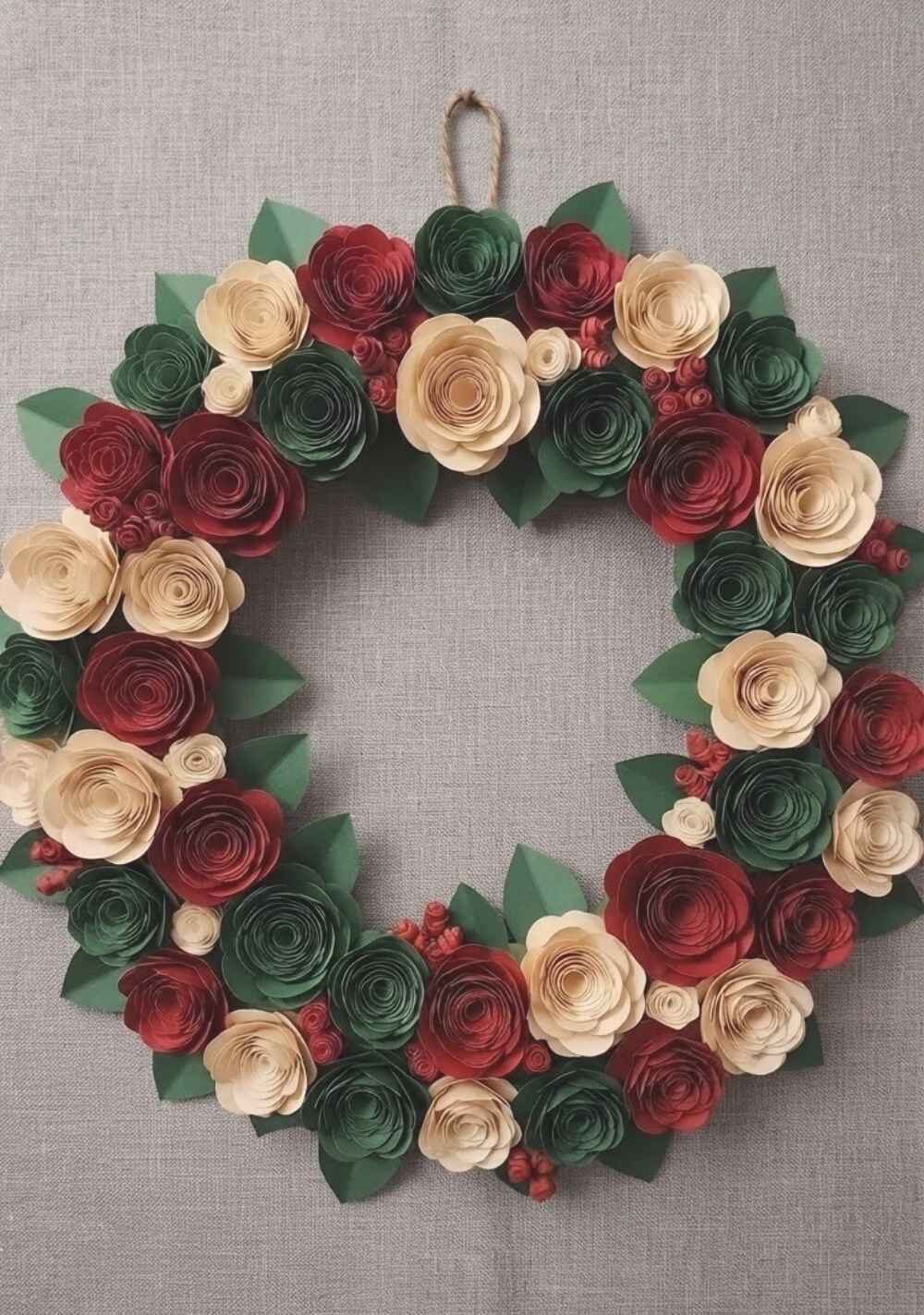 DIY-Paper-Flower-Wreath