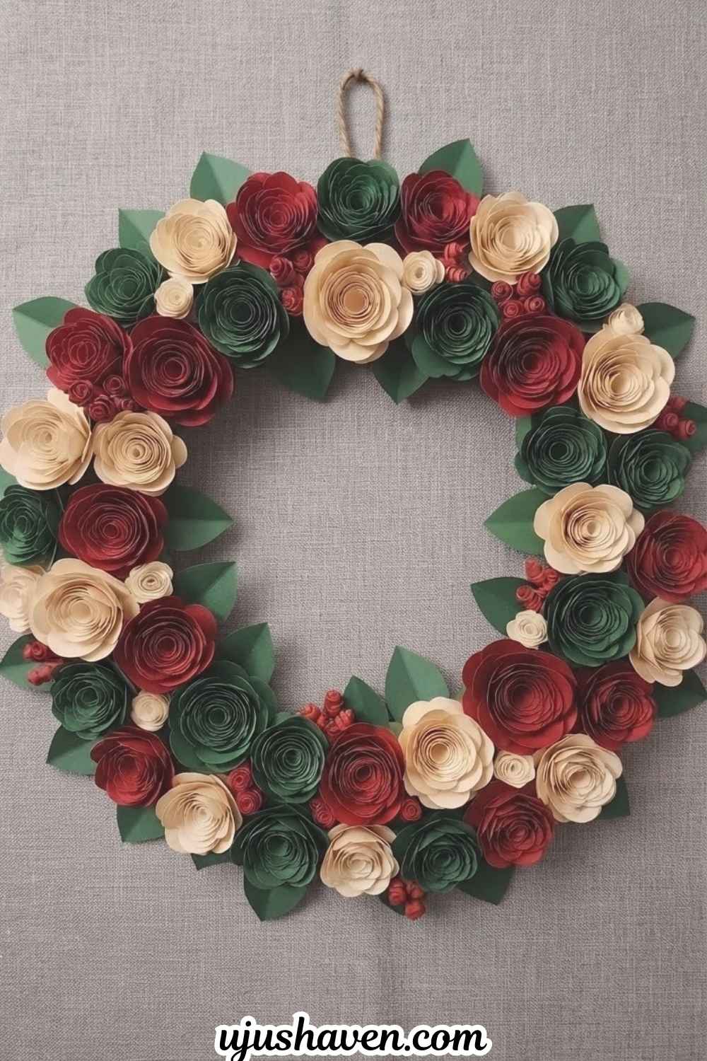 DIY-Paper-Flower-Wreath