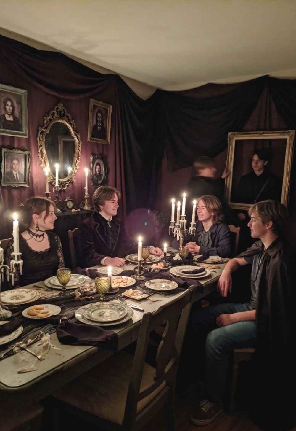 Gothic-Victorian-Mansion-Halloween-Party-Ideas-for-Teens