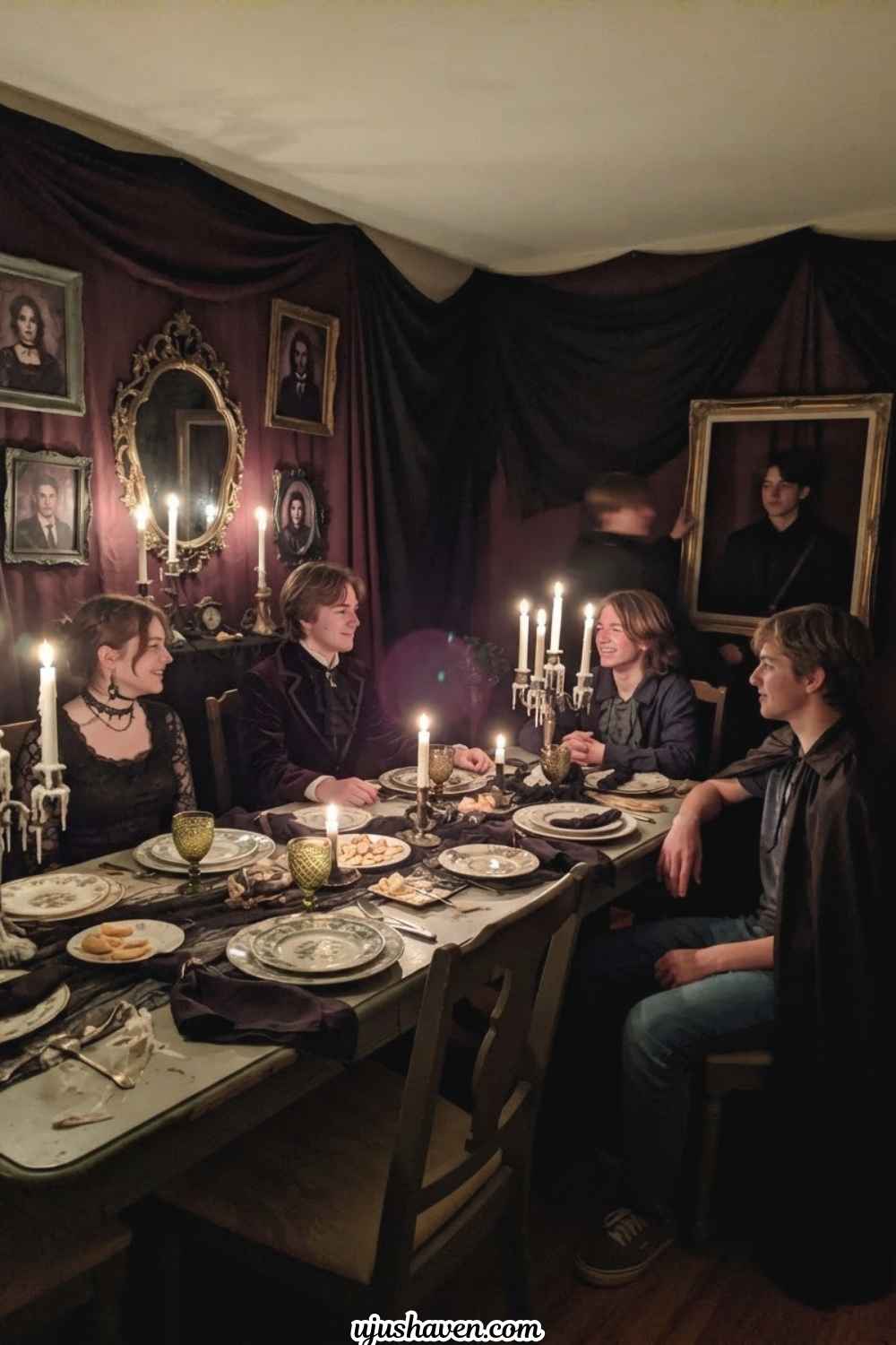 Gothic-Victorian-Mansion-Halloween-Party-Ideas-for-Teens