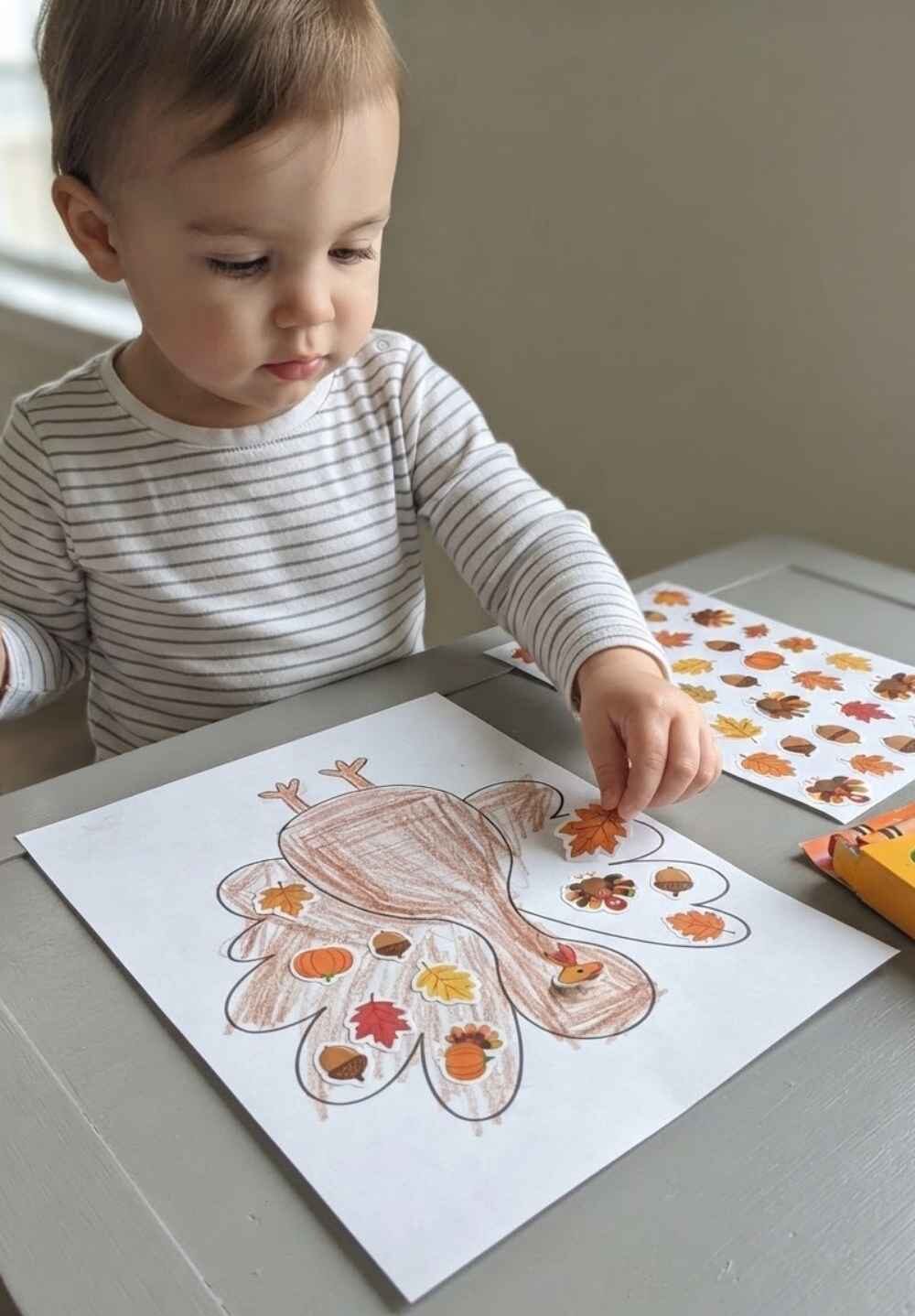 Turkey-Sticker-Decorating-Thanksgiving-Fine-Motor-Activities-for-Toddlers
