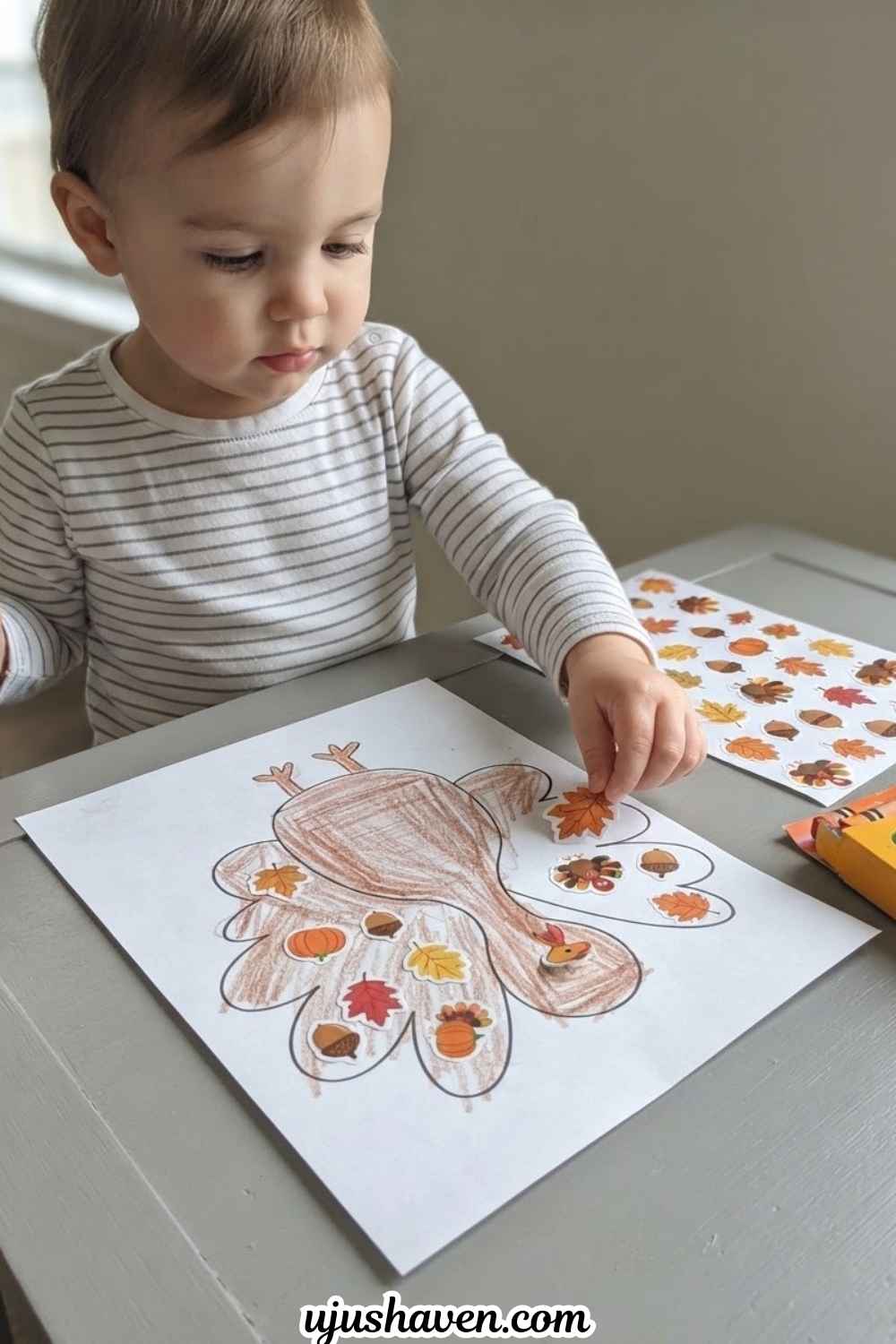 Turkey-Sticker-Decorating-Thanksgiving-Fine-Motor-Activities-for-Toddlers
