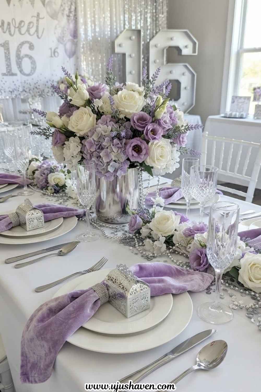 Use-a-Simple-Color-Theme-Instead-of-Matching-Everything-Sweet-16-Party-Decor-Ideas
