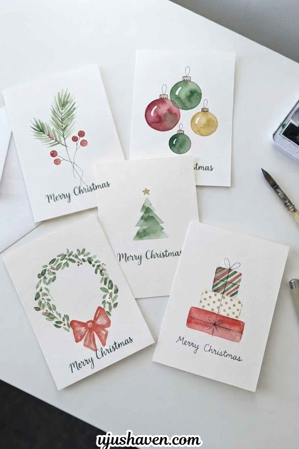 Watercolor-Christmas-Cards-Easy-Christmas-Crafts-for-Adults