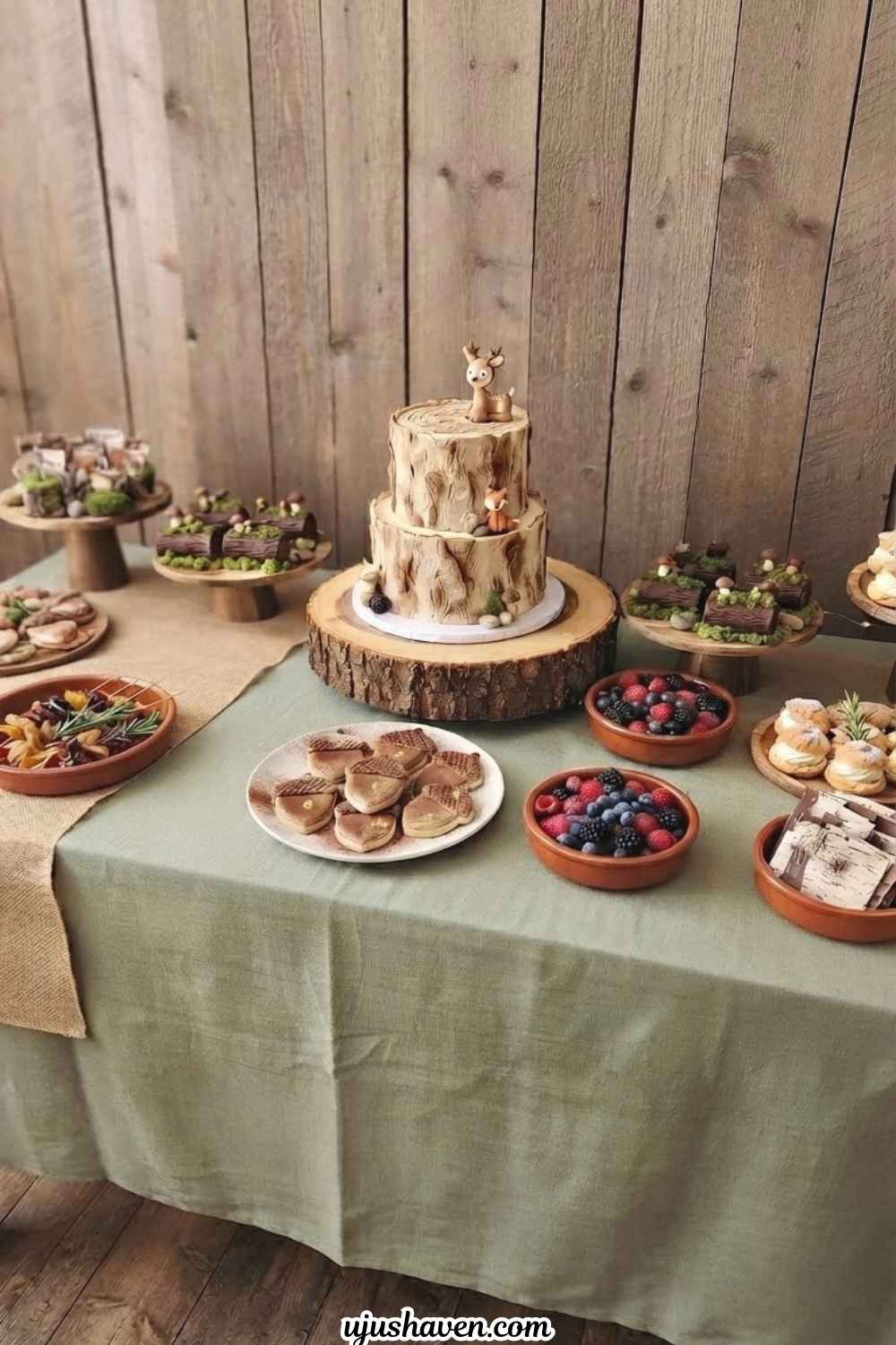 Woodland-Baby-Shower-Dessert-Table.