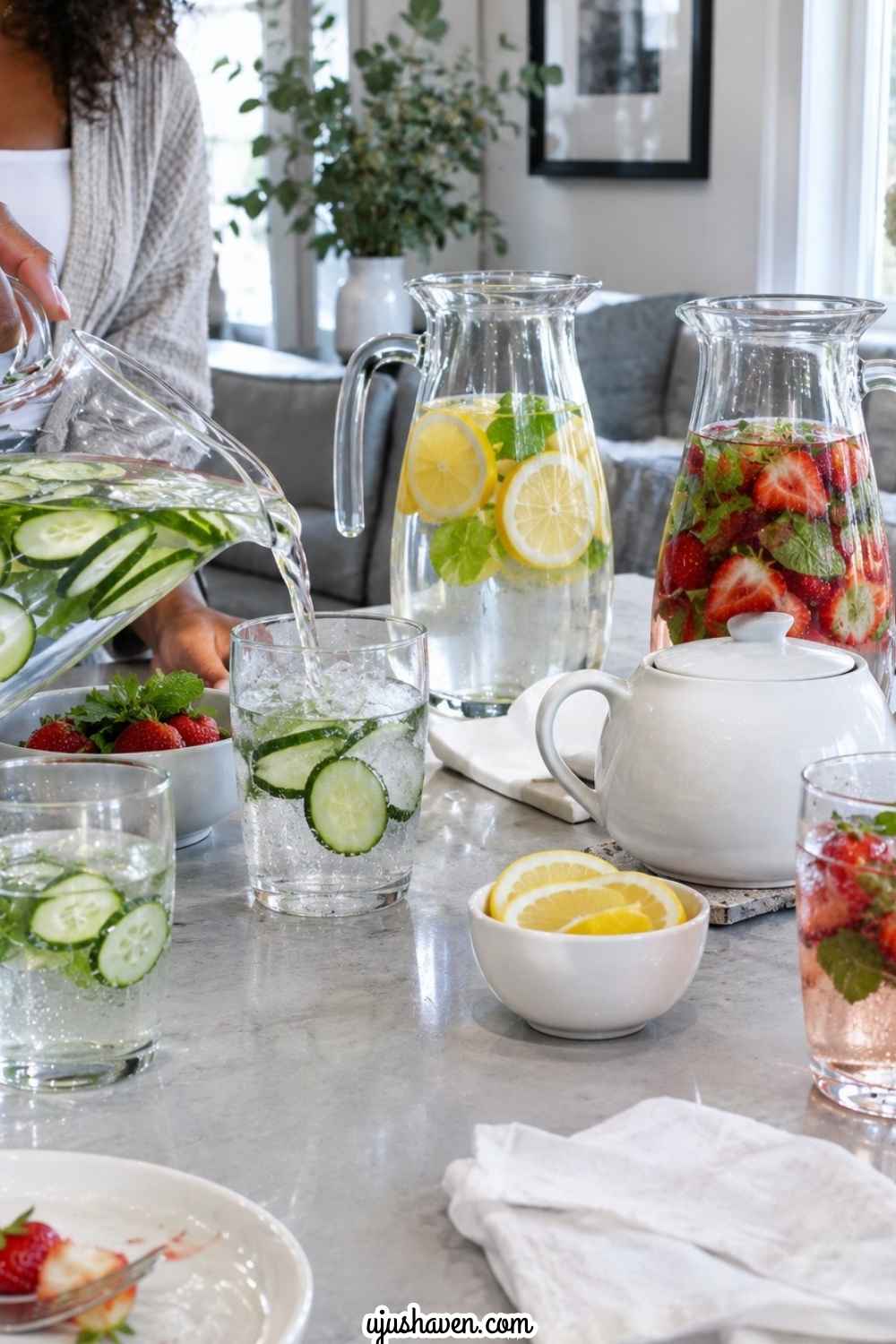 Create-a-Spa-Inspired-Drink-Station.