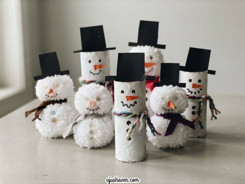 Easy-Christmas-Snowman-Crafts-For-Kids