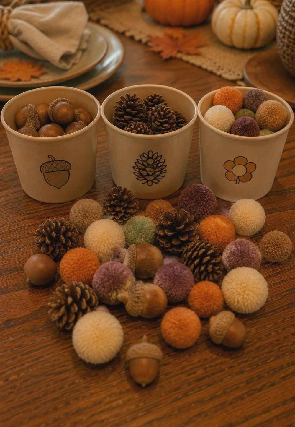 Fall-Sensory-Sorting-Cups-Thanksgiving-Kids-Table-Activities