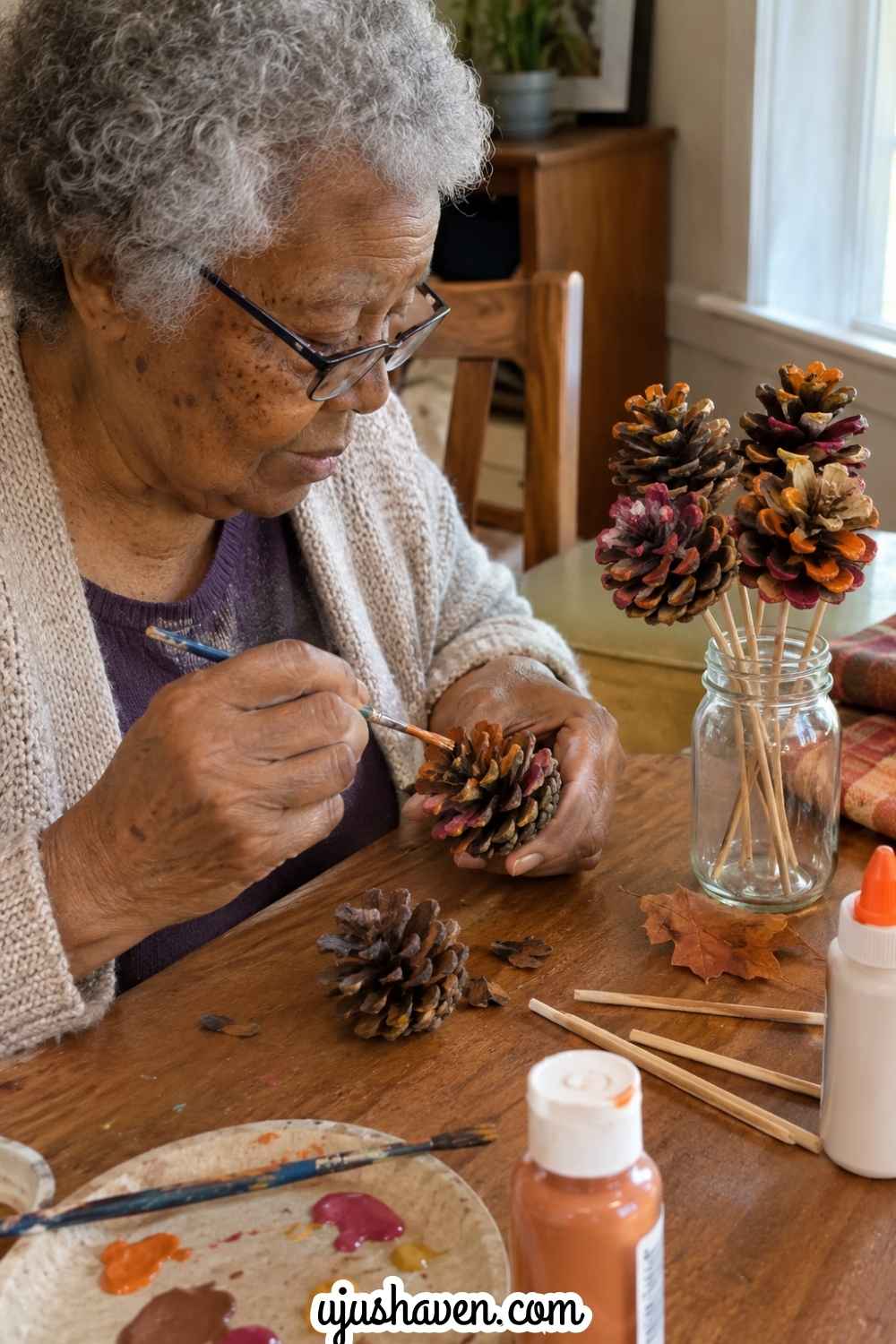 Painted-Pinecone-Flowers