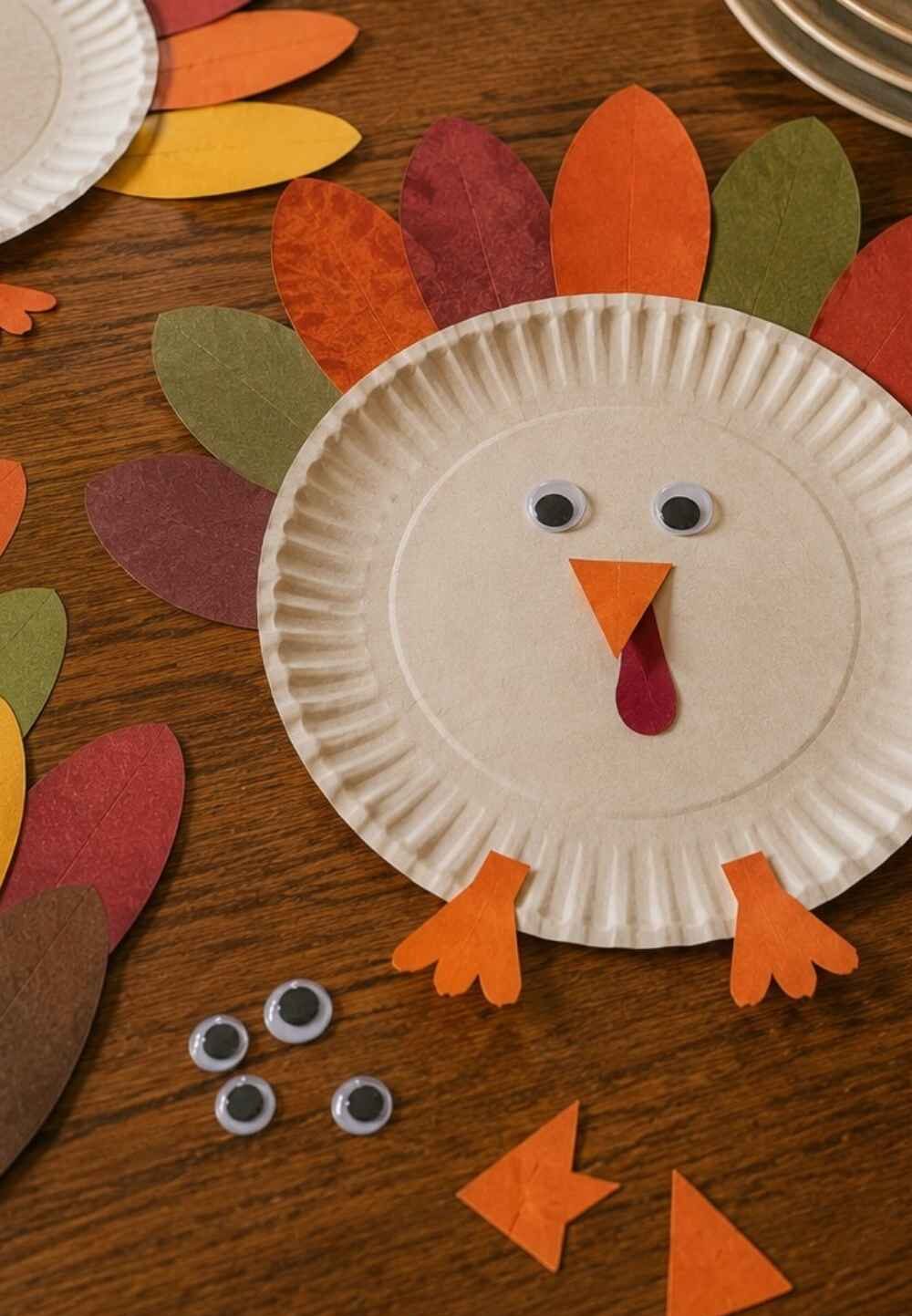 Paper-Plate-Turkey-Craft-Thanksgiving-Kids-Table-Activities