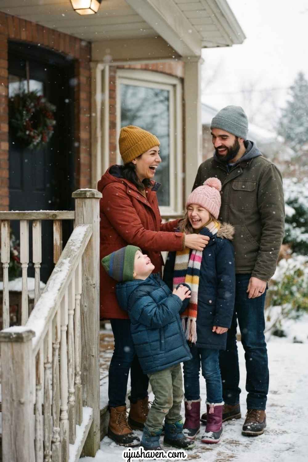 Take-One-Winter-Family-Photo-in-the-Same-Spot.