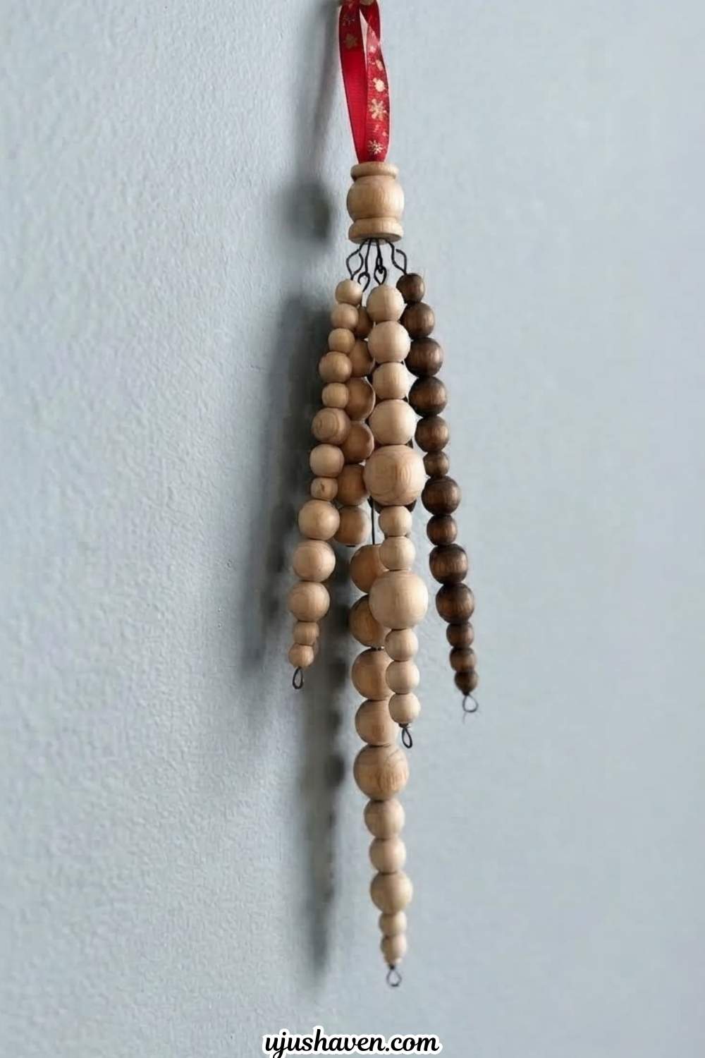Wood-Bead-Icicle-DIY-Wood-Bead-Christmas-Ornaments