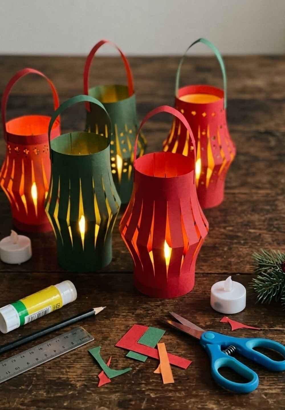 DIY-Paper-Lanterns-December-Crafts-for-Seniors