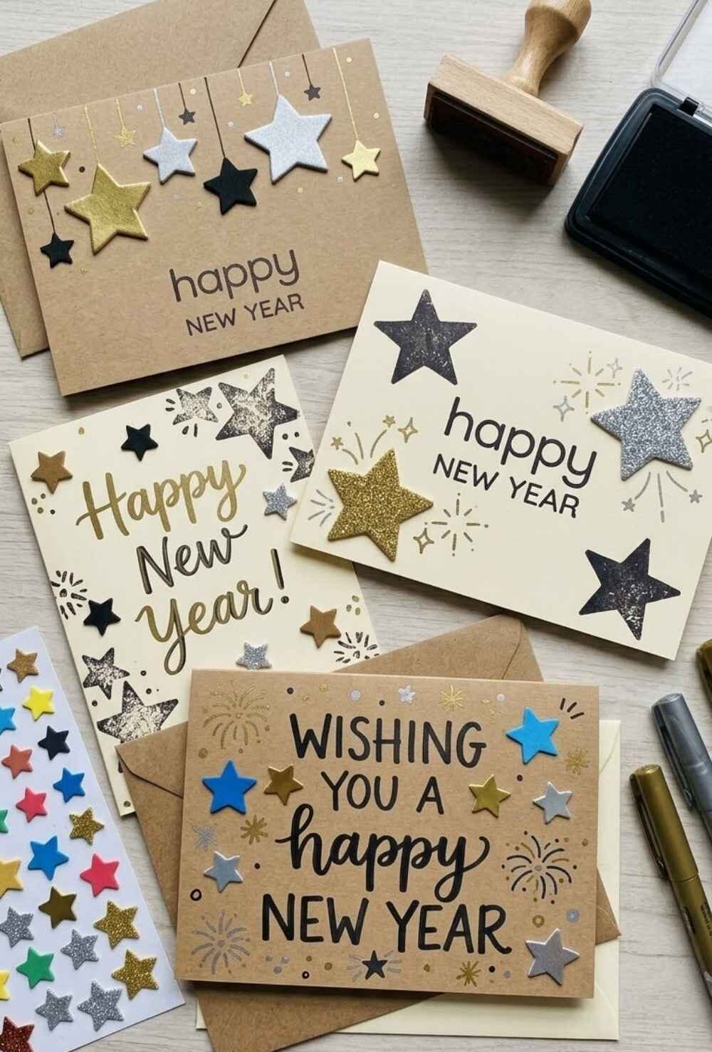 Handmade-New-Year-Greeting-Cards