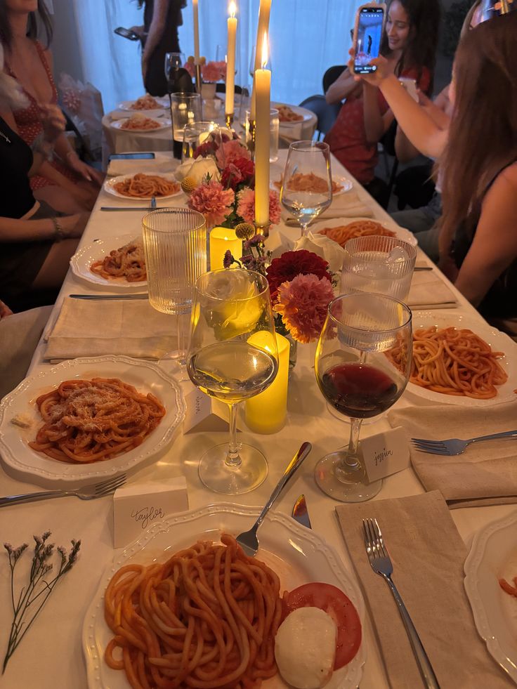 Pasta-Night-Sweet-16-Dinner-Party-Ideas.