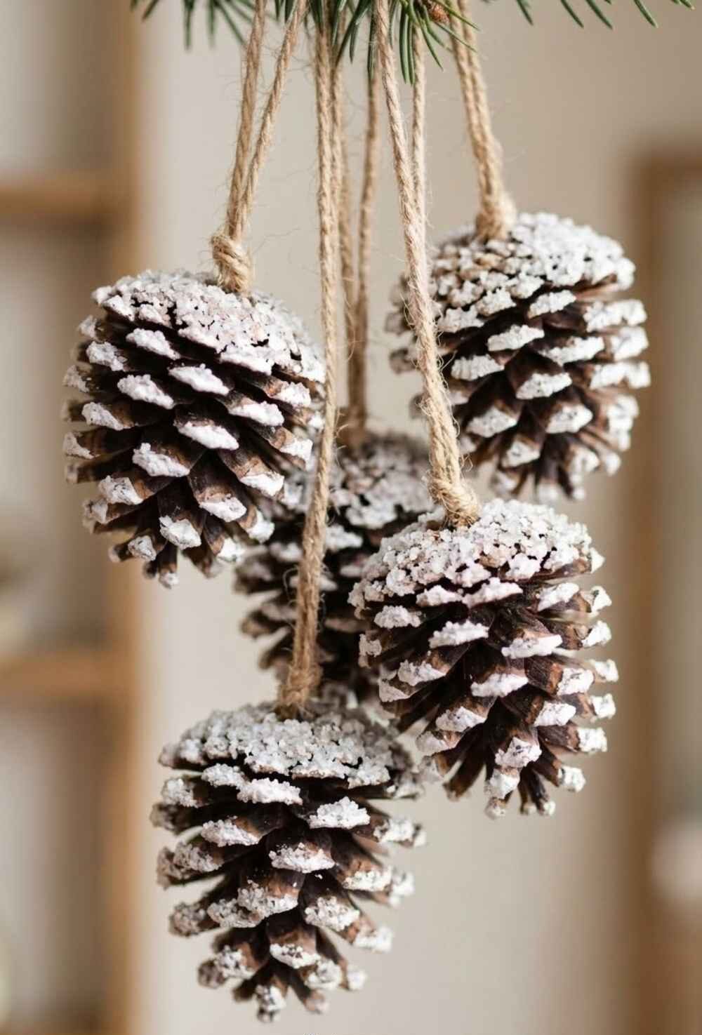 Snowy-Pinecone-Ornaments-Winter-Nature-Crafts-For-Adults