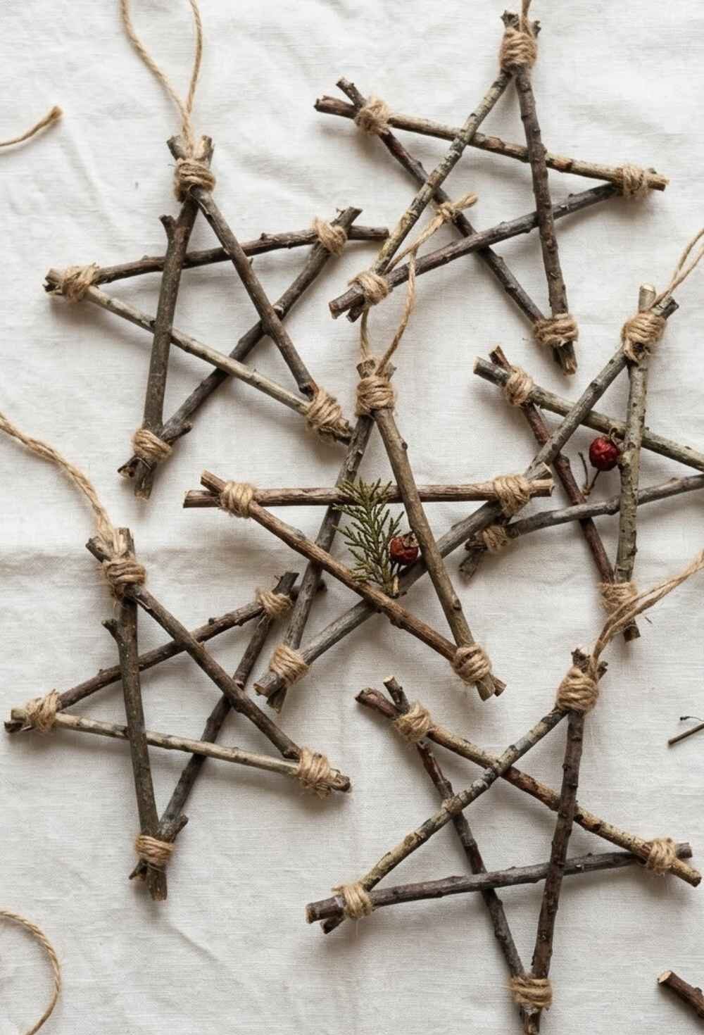 Twig-Star-Ornaments