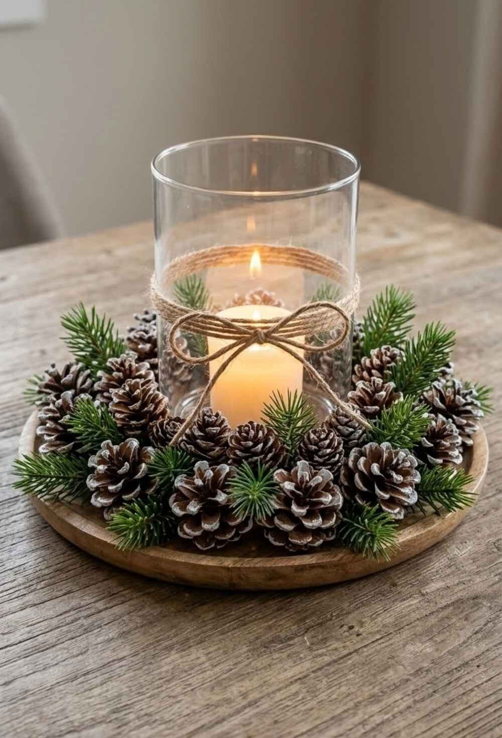 Winter-Pinecone-Candle-Holder-Winter-Nature-Crafts-For-Adults